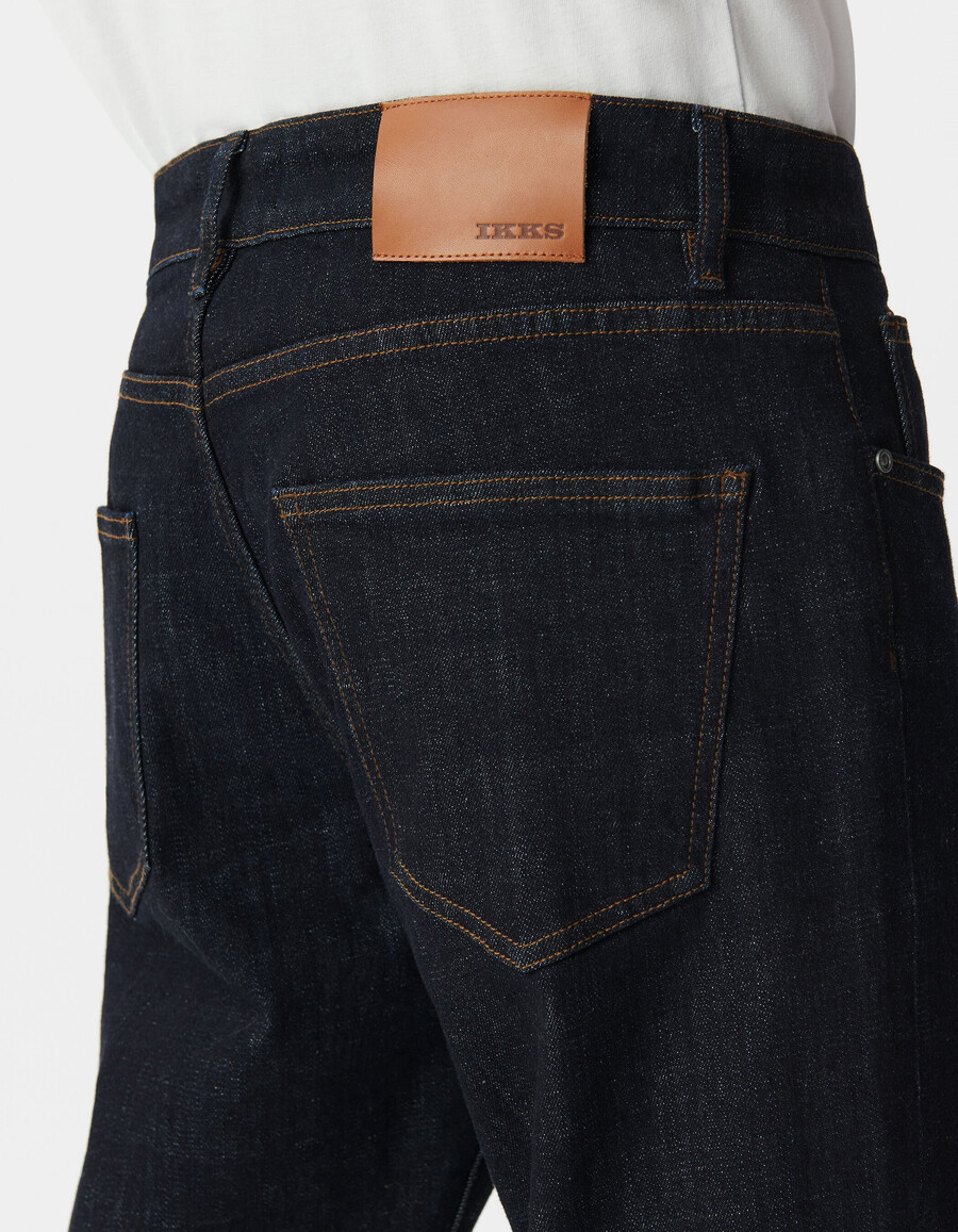 jeans dritti raw waterless serge da uomo