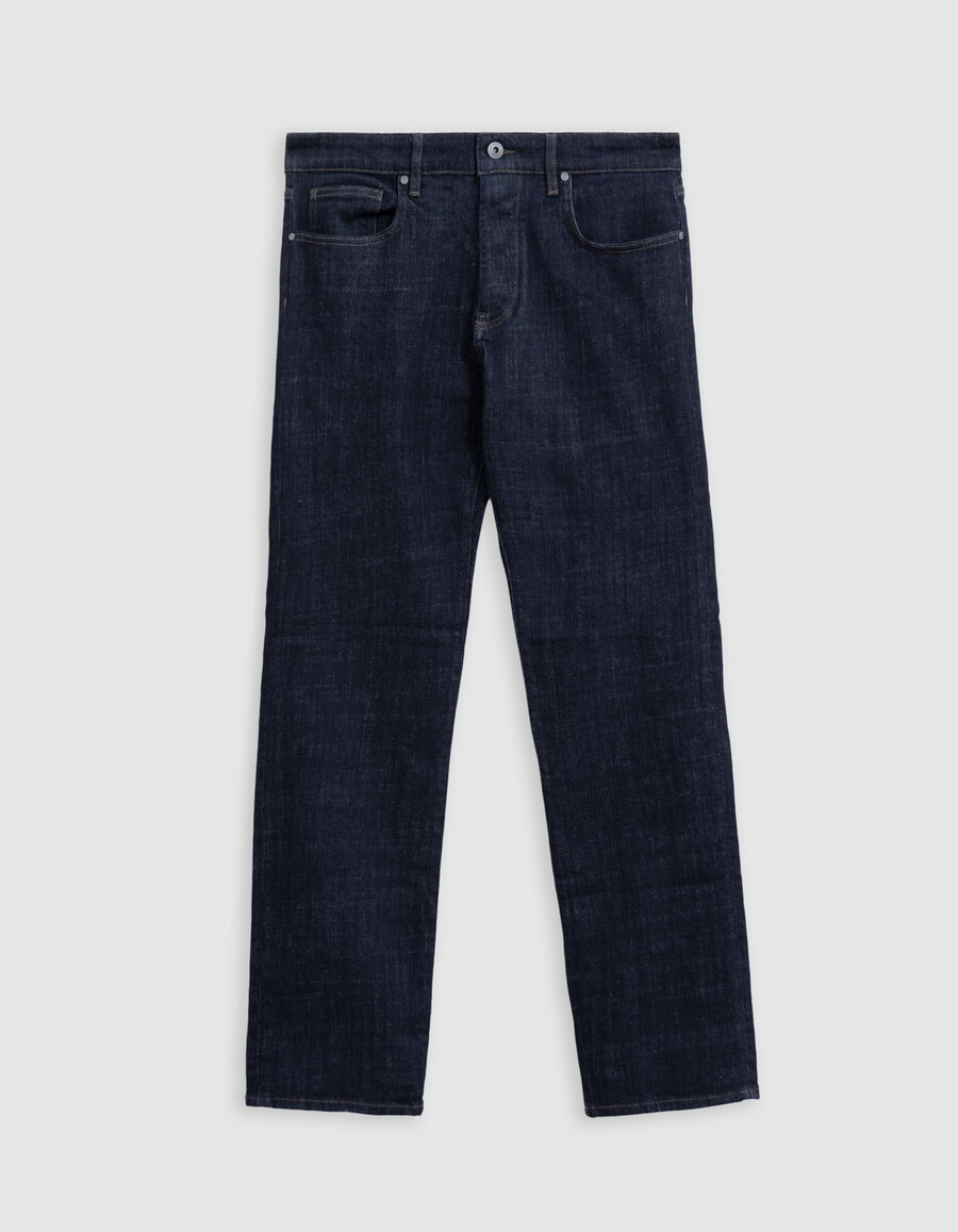 jeans dritti raw waterless serge da uomo