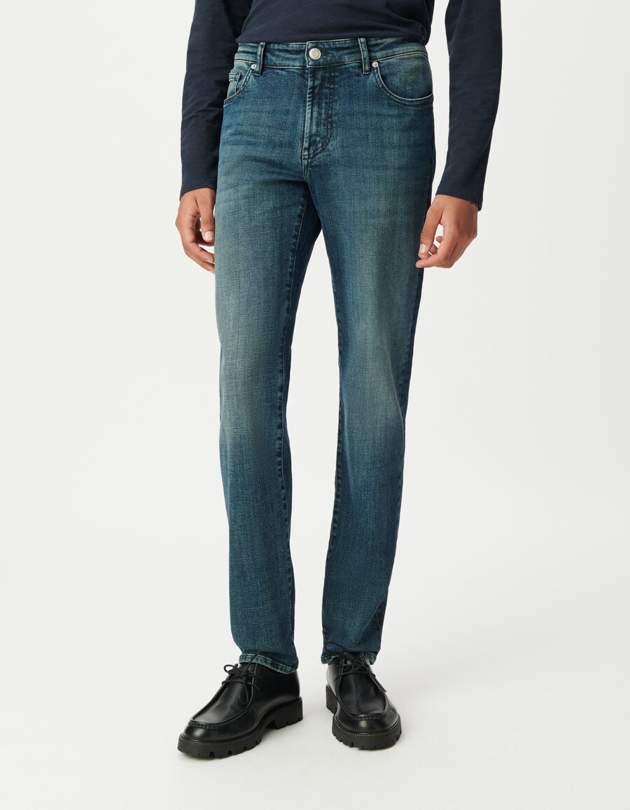 jeans slim bruce blu da uomo