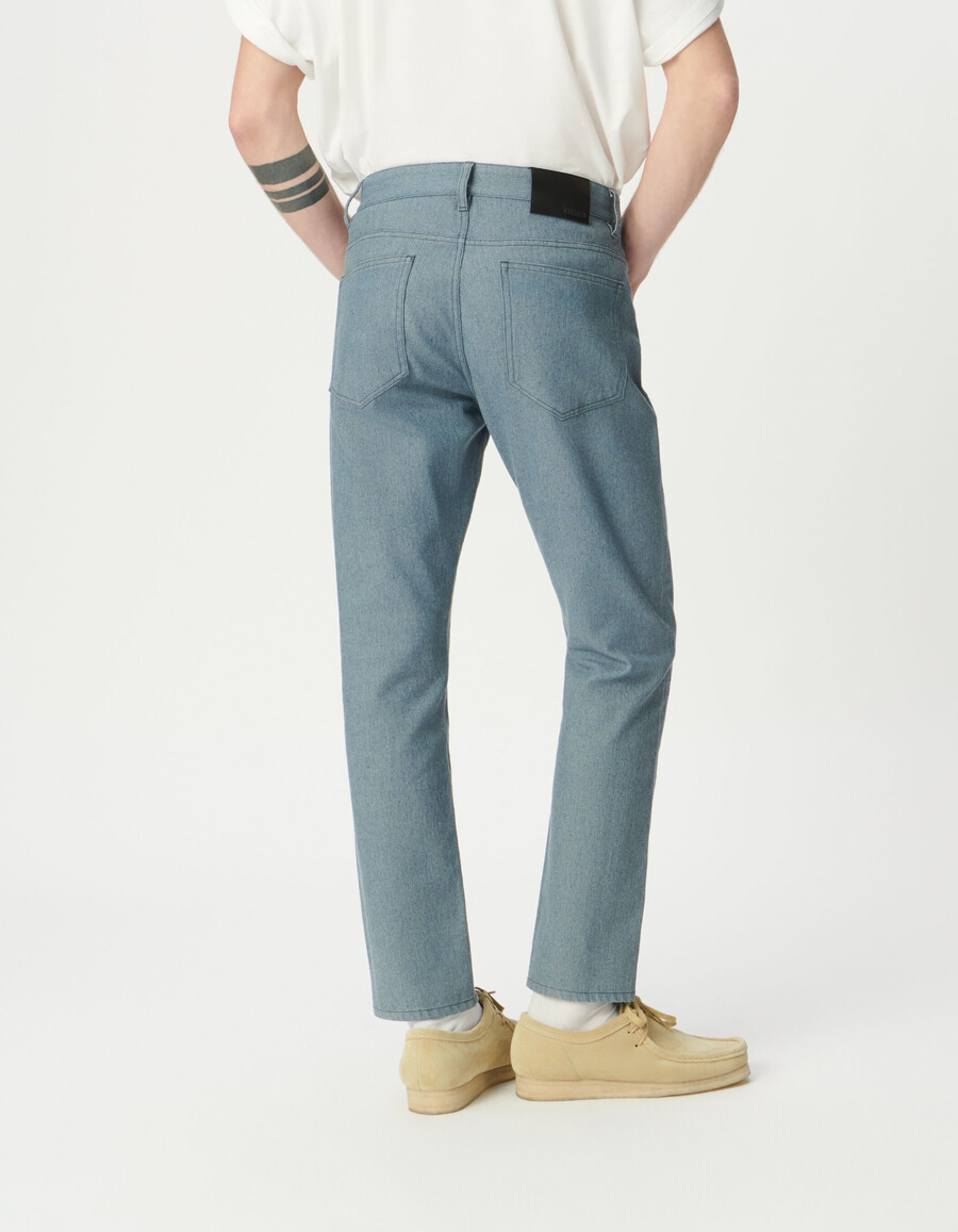 jeans ben affusolati blu mélange da uomo