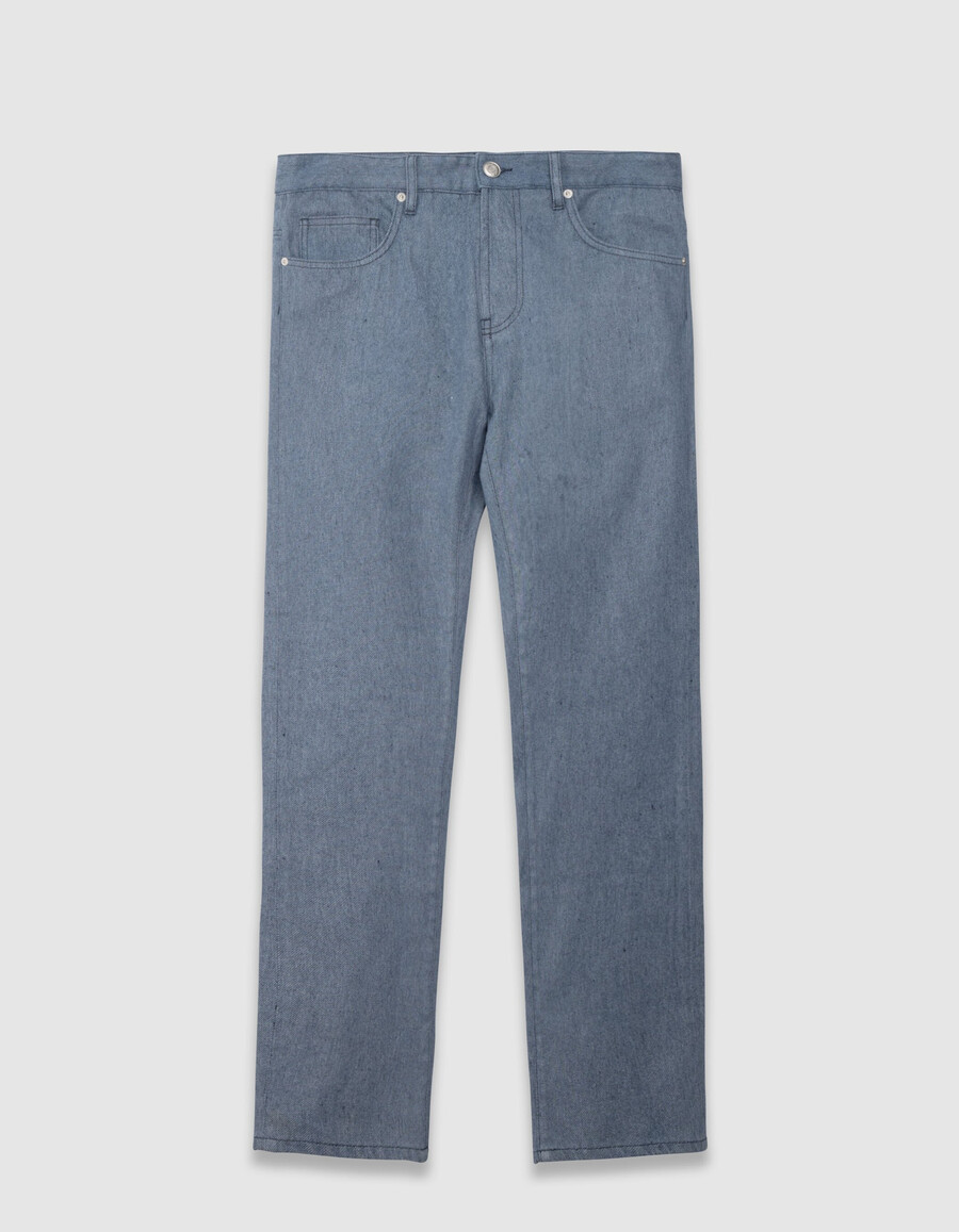 jeans ben affusolati blu mélange da uomo