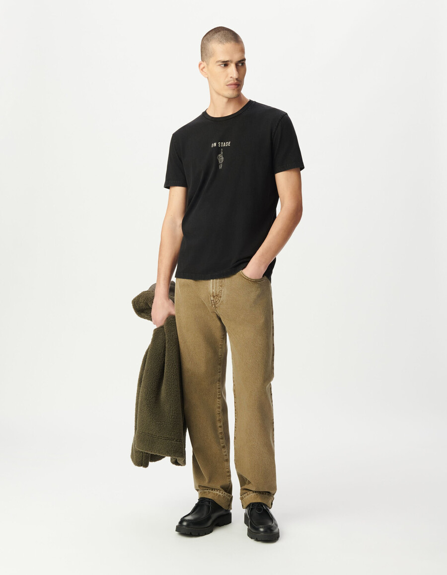 jeans dritti niel color cachi da uomo