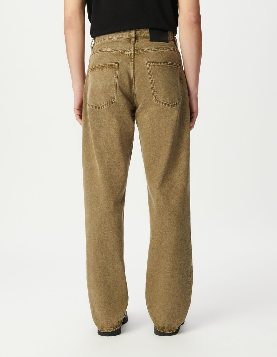 jeans dritti niel color cachi da uomo