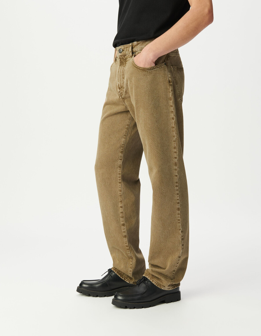 jeans dritti niel color cachi da uomo