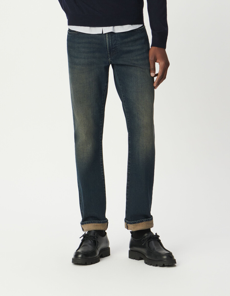 jeans slim bruce blu navy da uomo