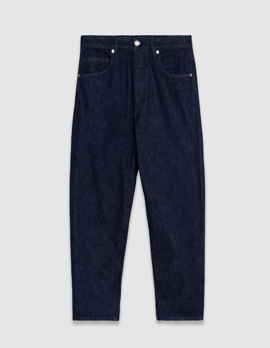jeans corti gaucho blu da uomo