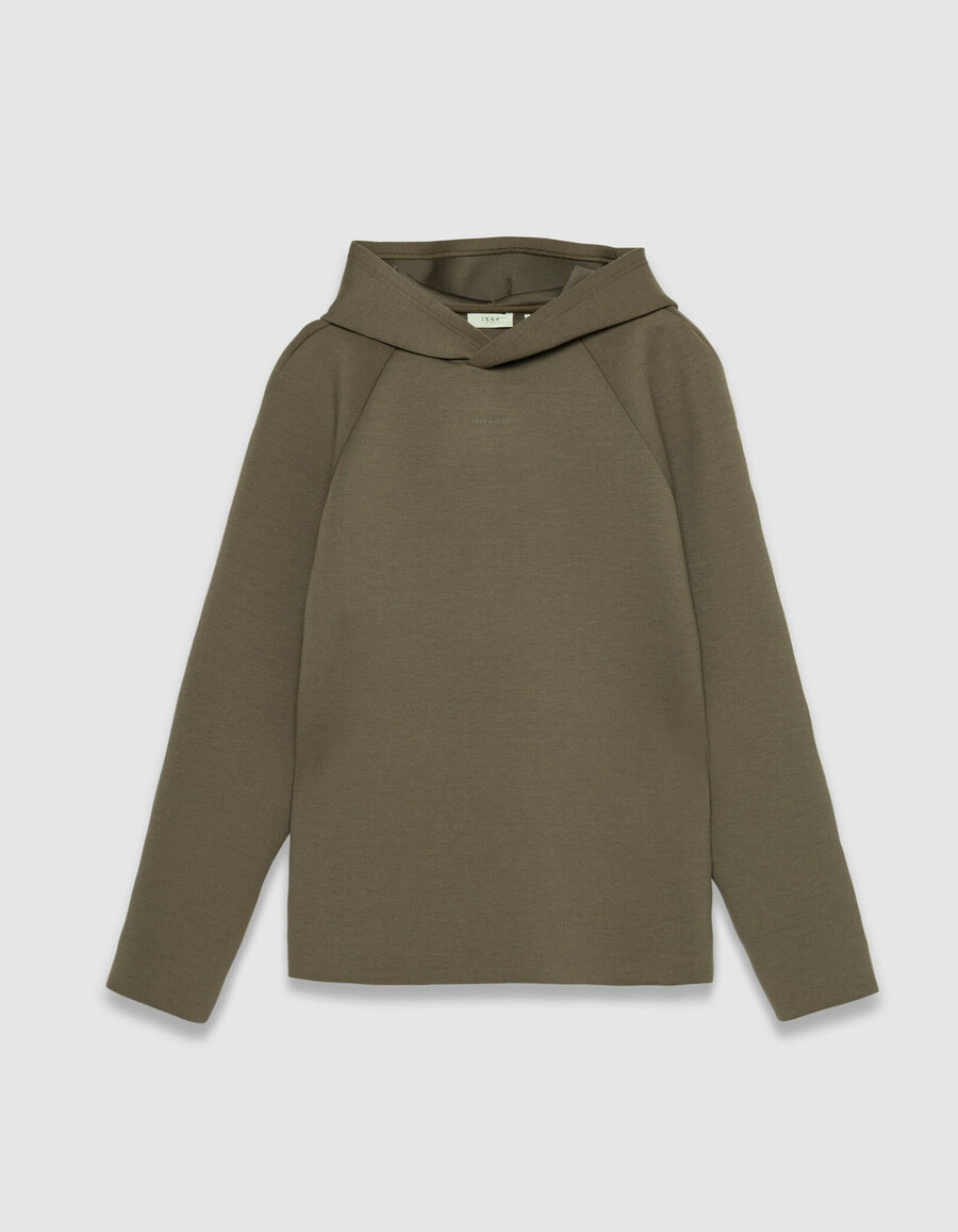 felpa con cappuccio beige da uomo facile da lavare