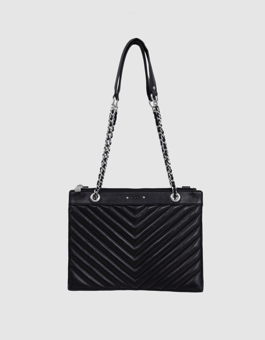 borsa a mano da donna 1440 reporter in pelle nera