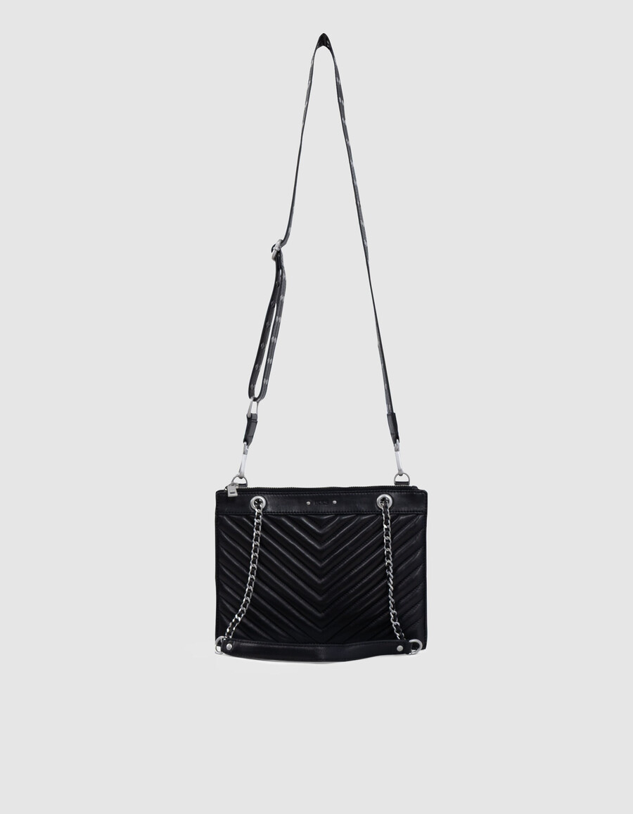 borsa a mano da donna 1440 reporter in pelle nera