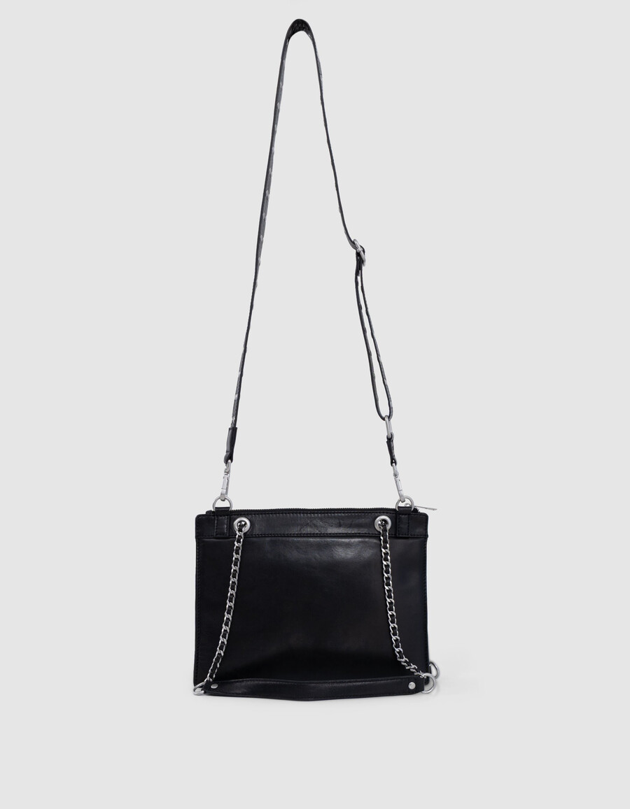 borsa a mano da donna 1440 reporter in pelle nera