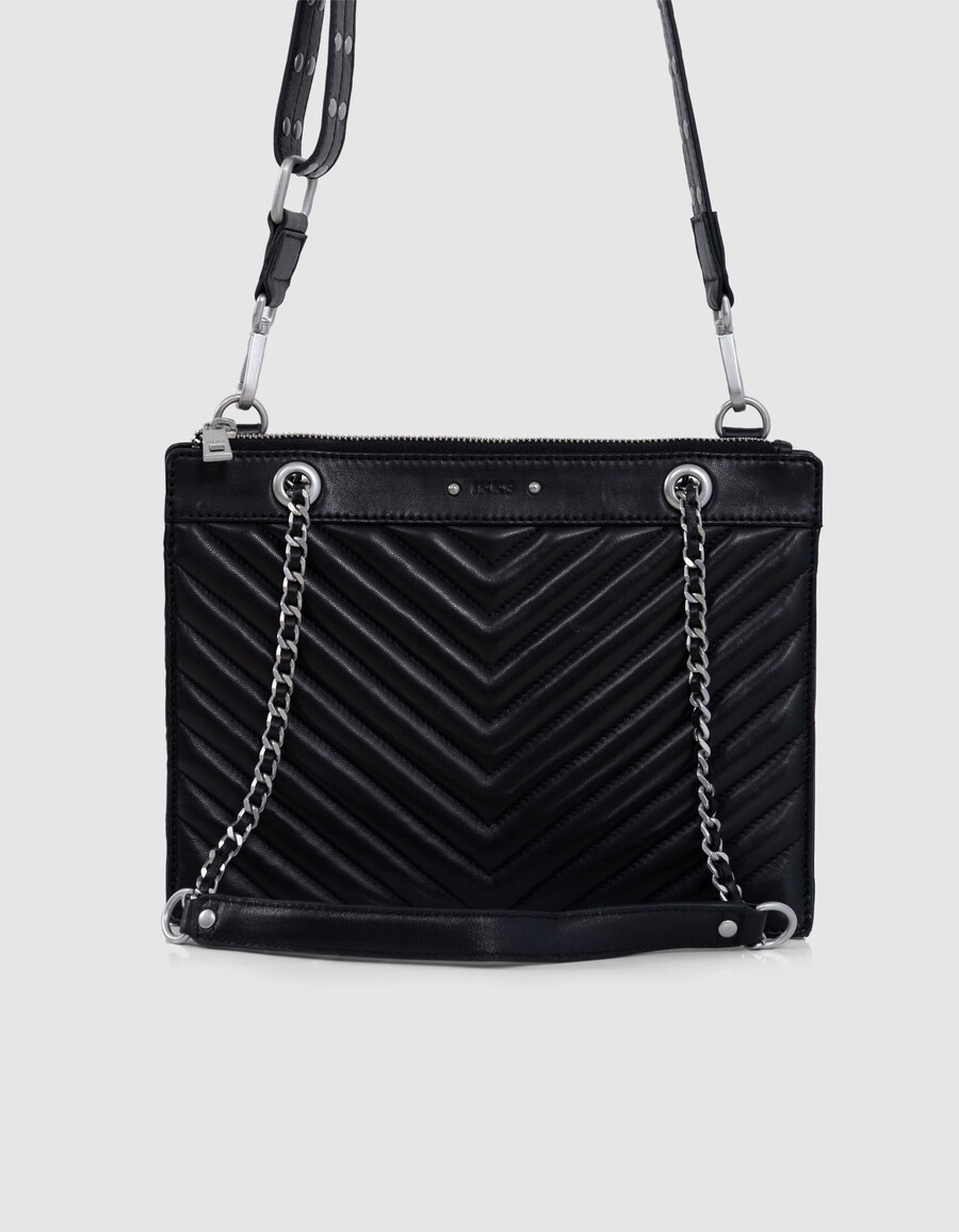 borsa a mano da donna 1440 reporter in pelle nera
