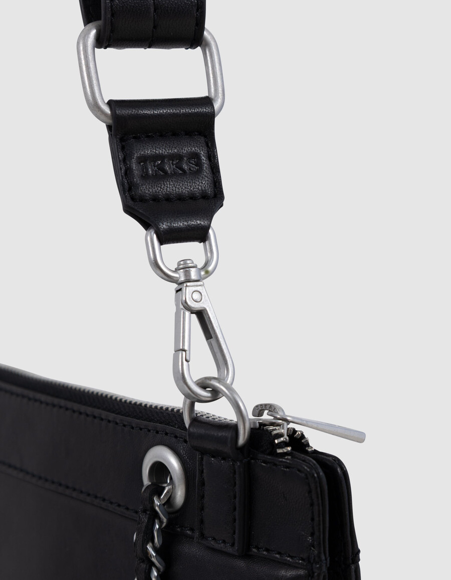 borsa a mano da donna 1440 reporter in pelle nera