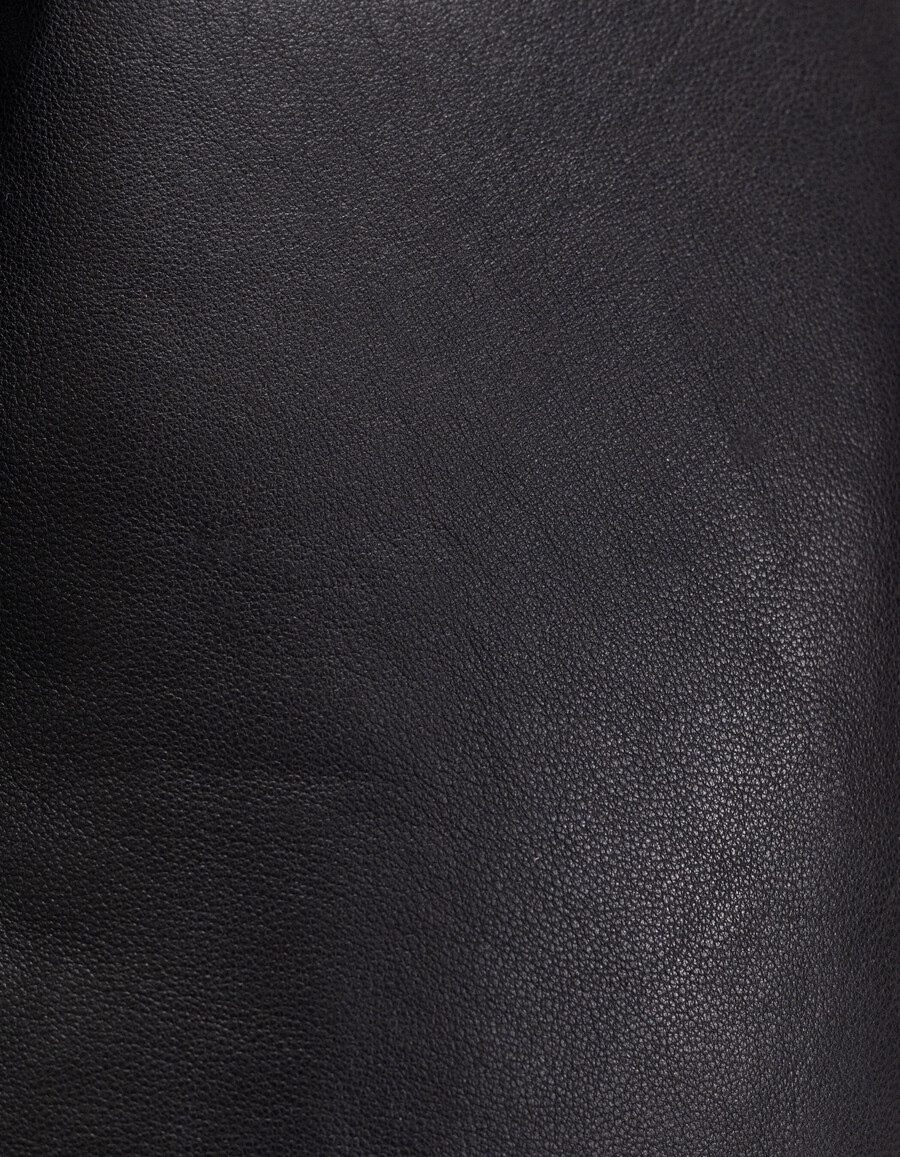 borsa da cintura in pelle nera da donna 1440