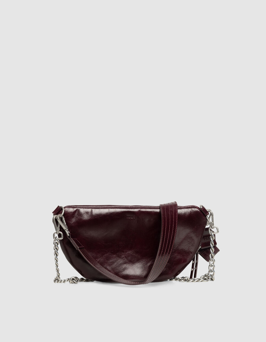 borsa a tracolla the 1 in pelle trapuntata bordeaux da donna