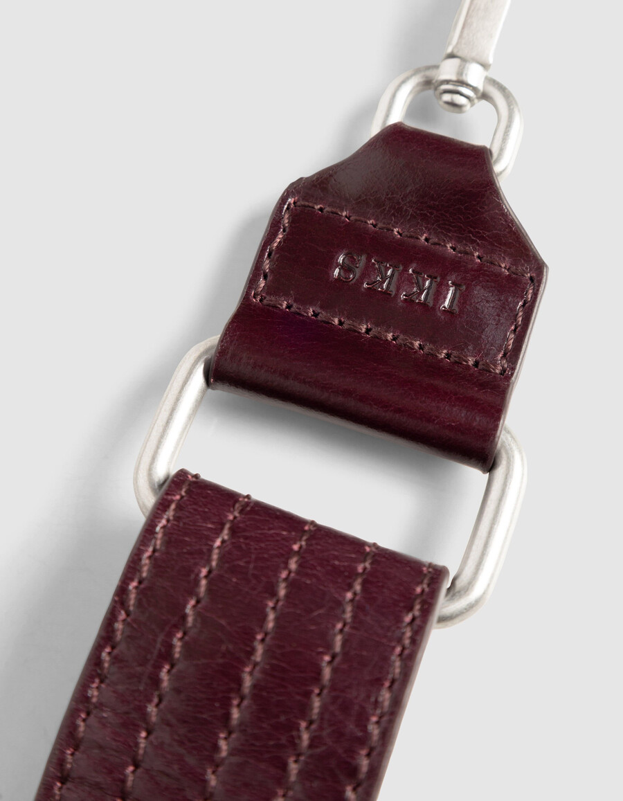 borsa a tracolla the 1 in pelle trapuntata bordeaux da donna