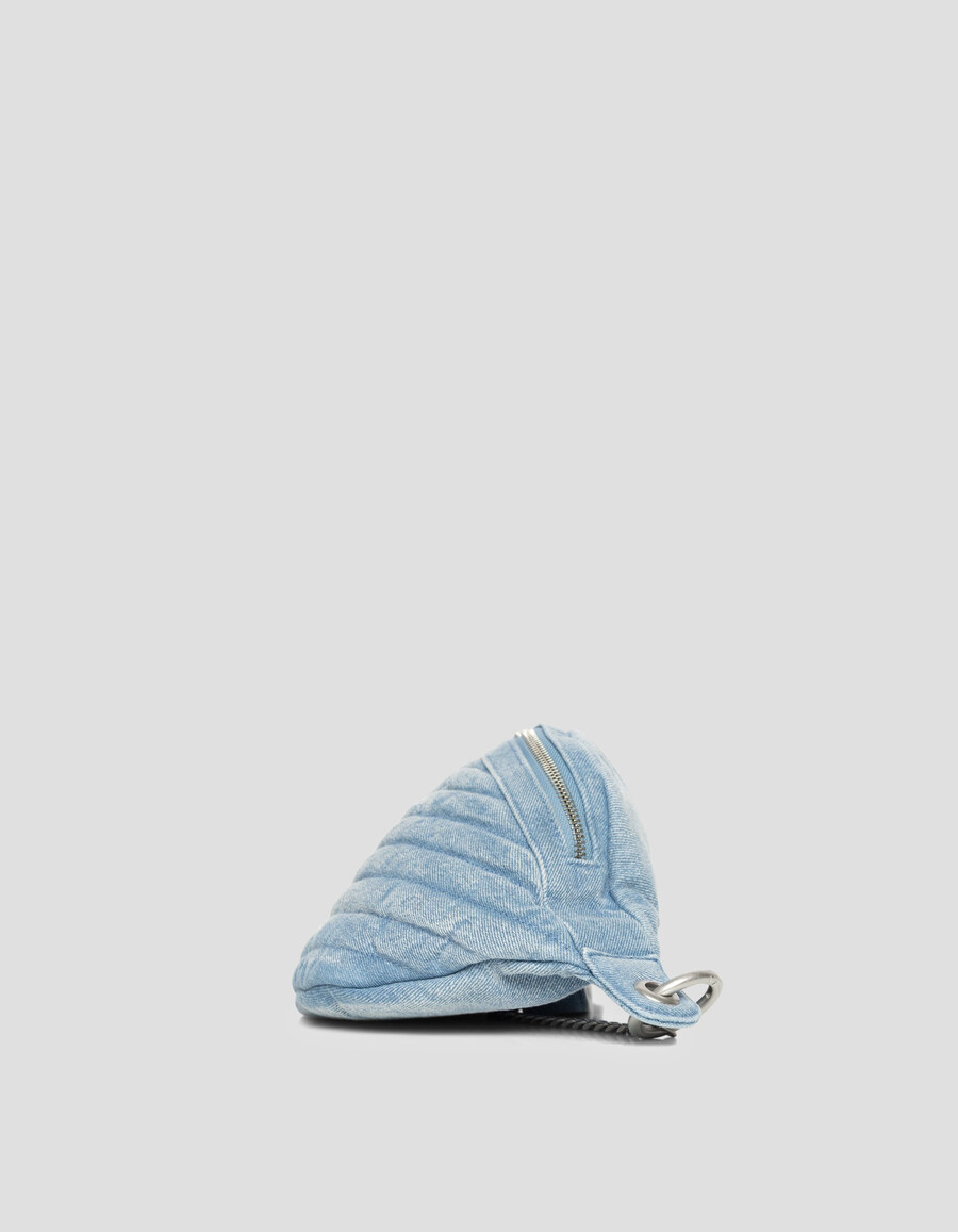 marsupio da donna in denim blu sbiadito 1440
