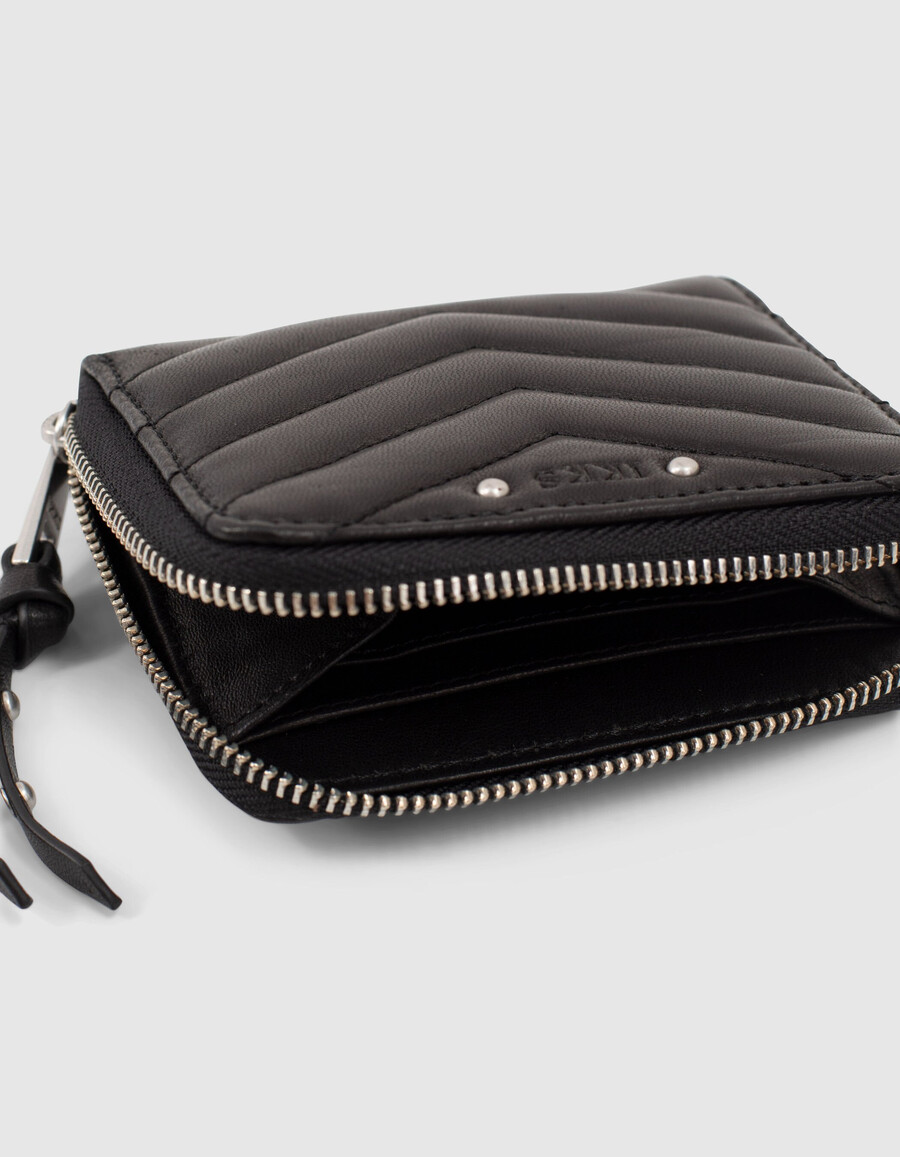 portafoglio da donna in pelle trapuntata mini compagnon 1440