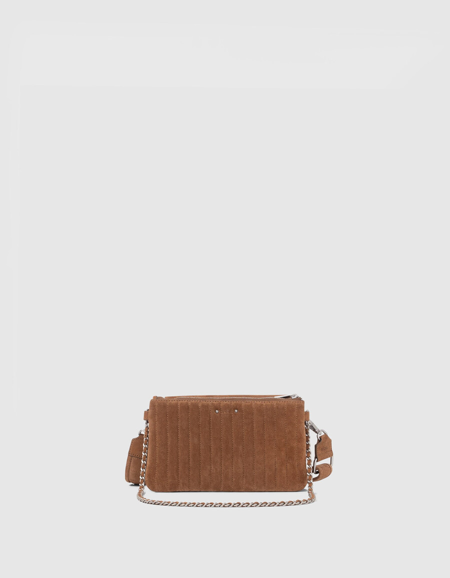 la borsa the 111 staten island camel leather velour da donna