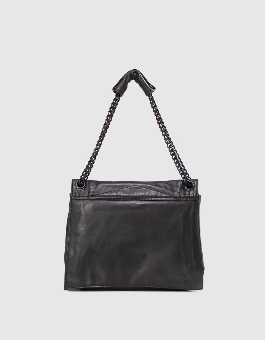 la 1. borsa in pelle trapuntata nera taglia xl da donna