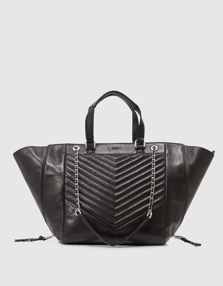 borsa 1440 pelle nera taglia l donna