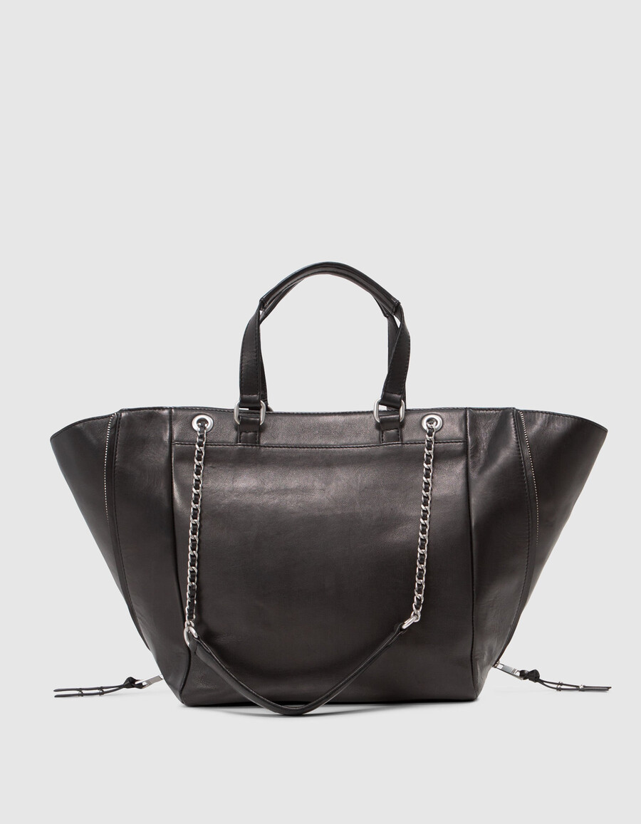 borsa 1440 pelle nera taglia l donna