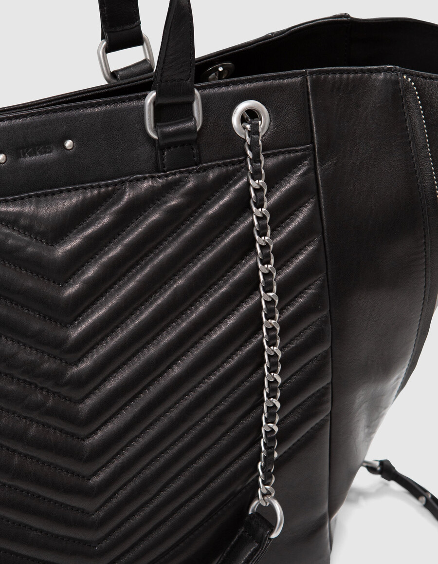 borsa 1440 pelle nera taglia l donna