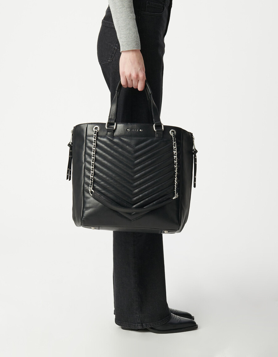borsa 1440 pelle nera taglia l donna