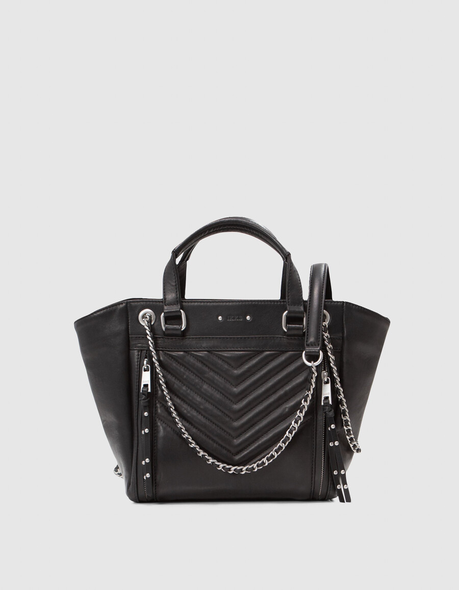 borsa 1440 pelle nera taglia m donna