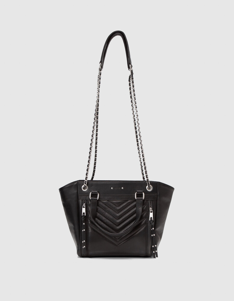 borsa 1440 pelle nera taglia m donna