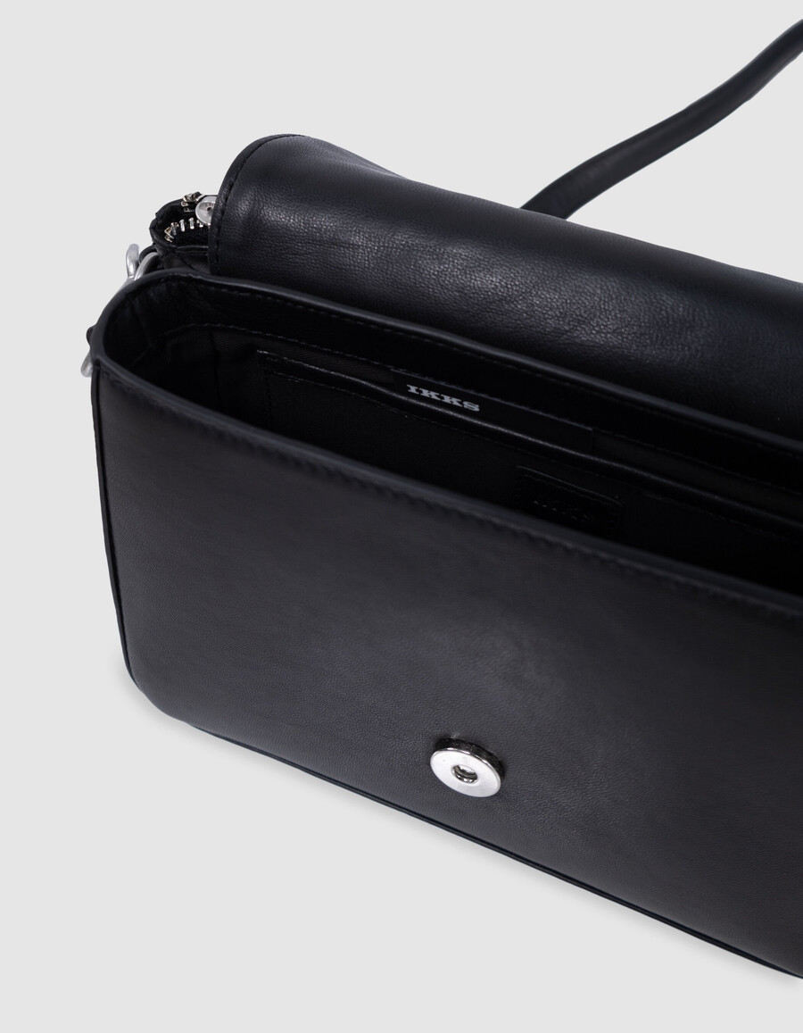 la borsa da donna in pelle trapuntata nera 111 drouot