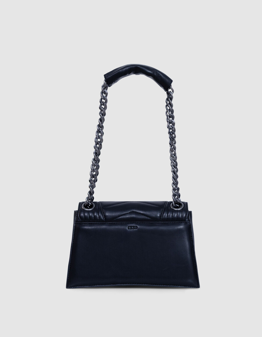 la 1. borsa in pelle trapuntata nera taglia m da donna