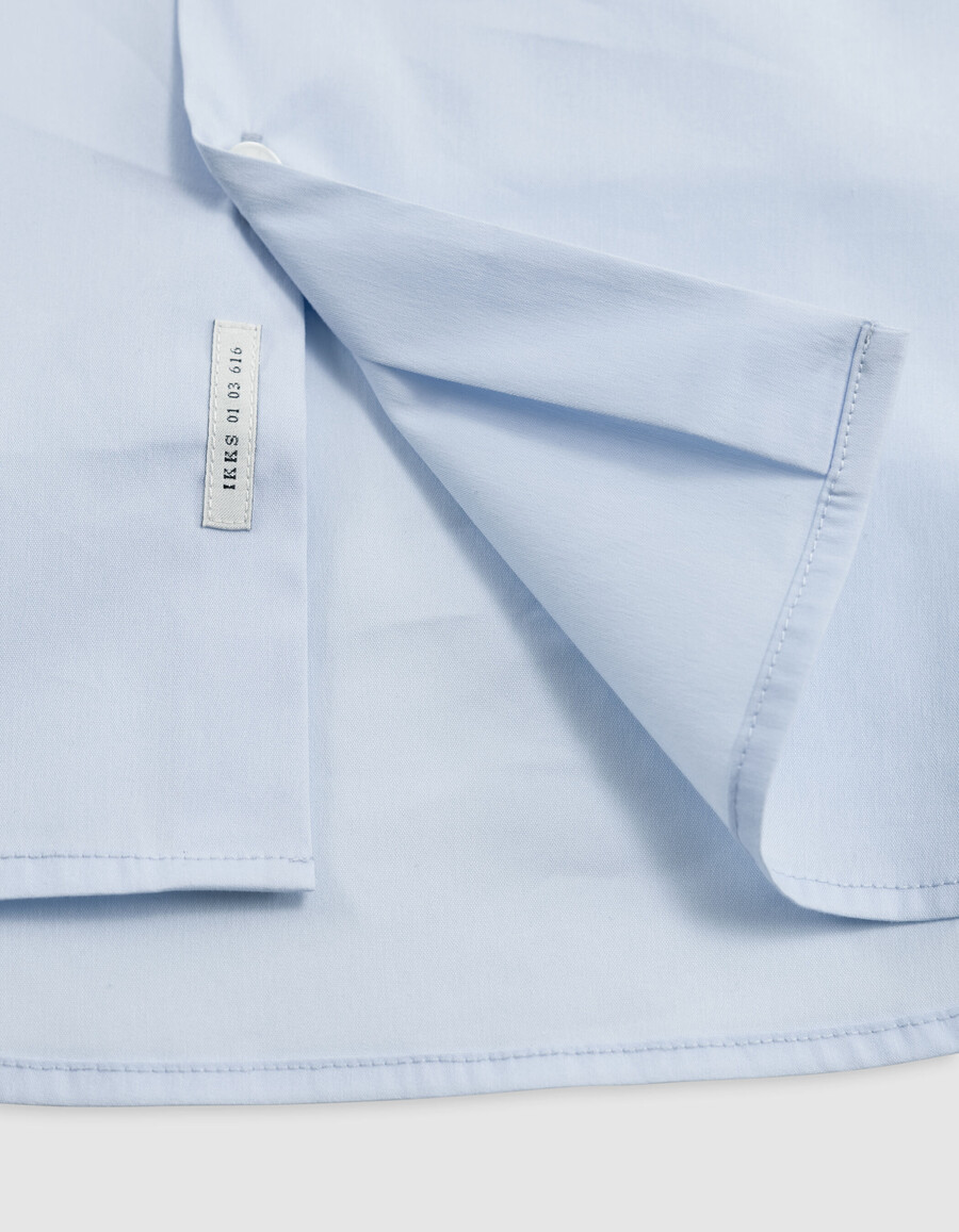 camicia slim fit in popeline sky da uomo