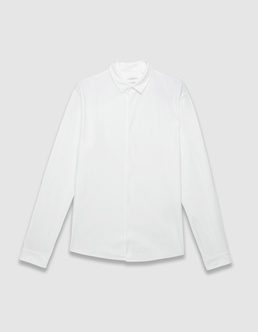 camicia da uomo in maglia bianca facile da lavare