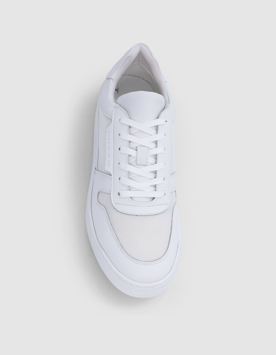 scarpe da ginnastica bianche in tessuto misto da uomo