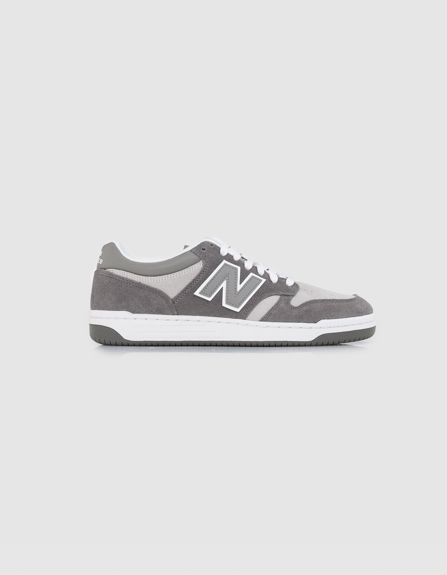 scarpe da ginnastica grigie new balance 480 da uomo