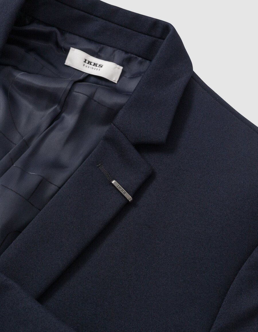 giacca da uomo slim fit in maglia milano blu navy