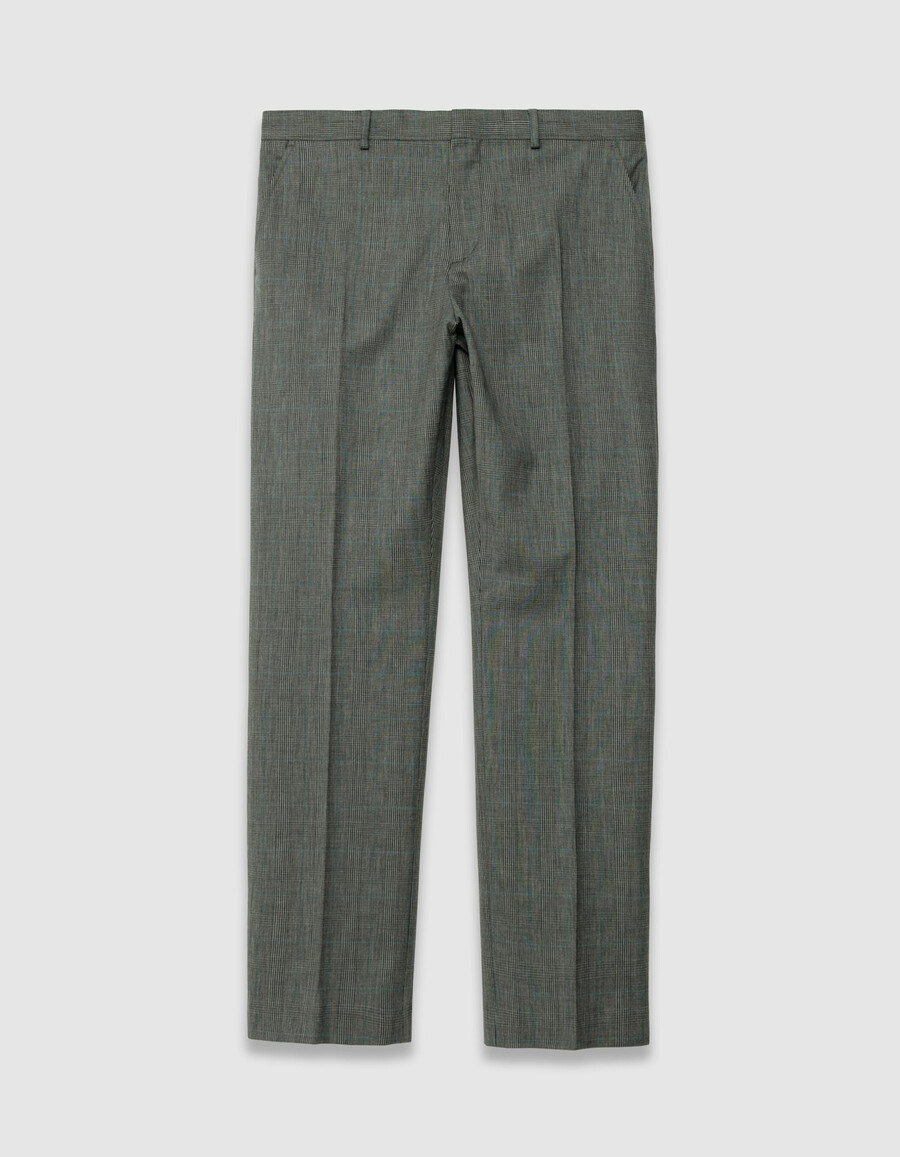 pantaloni da uomo a quadri grigi