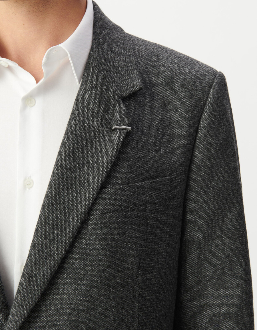 giacca da uomo in tweed grigio