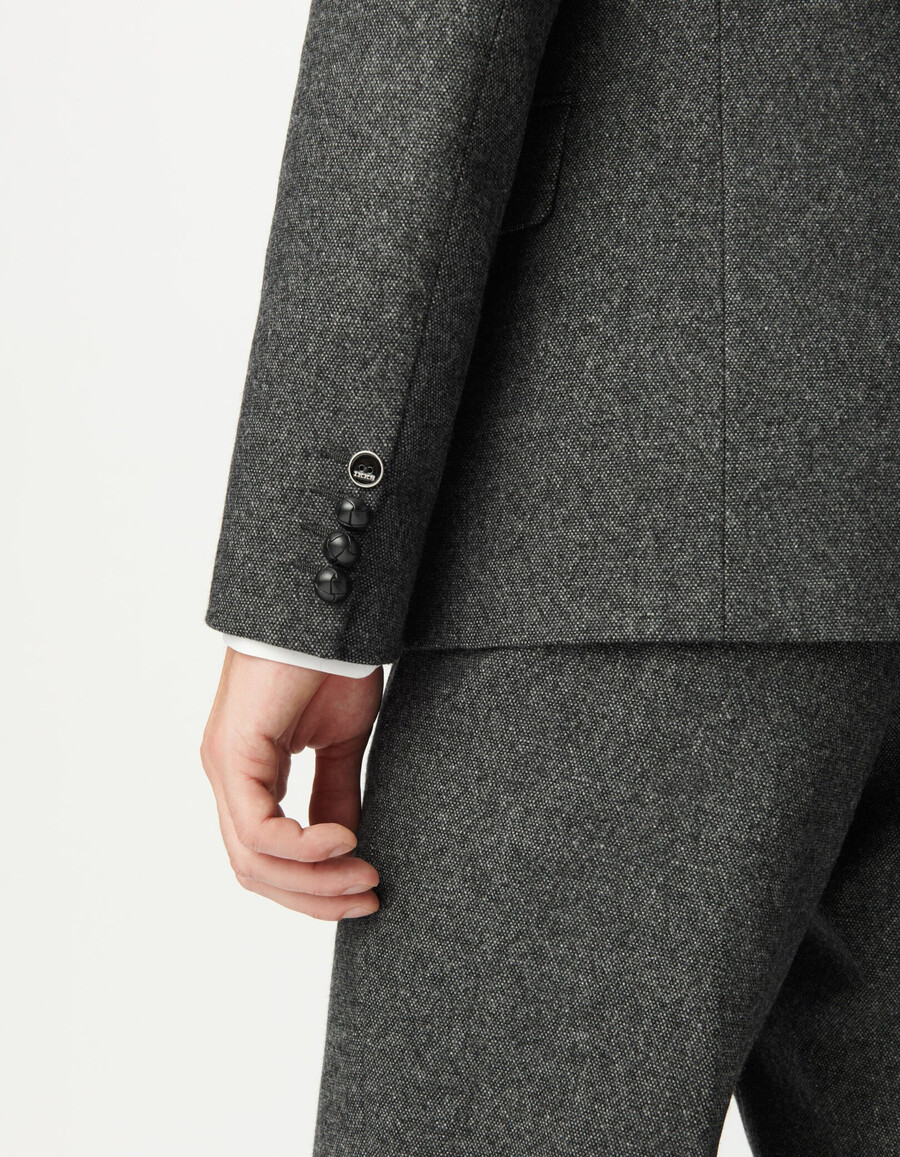 giacca da uomo in tweed grigio