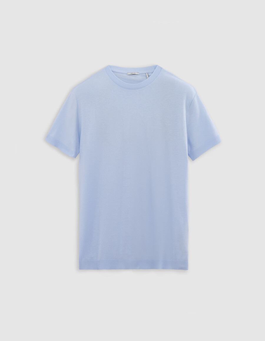t-shirt girocollo in cotone modal sky da uomo