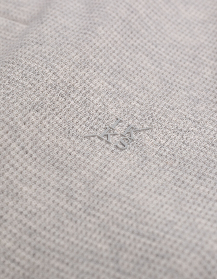 polo da uomo in maglia a nido dape in cotone biologico cloud regular