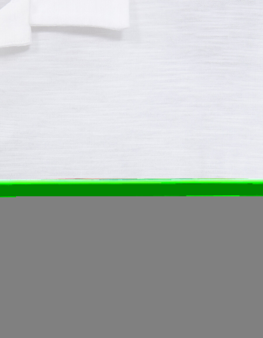 t-shirt essenziale da uomo in cotone biologico slub bianco
