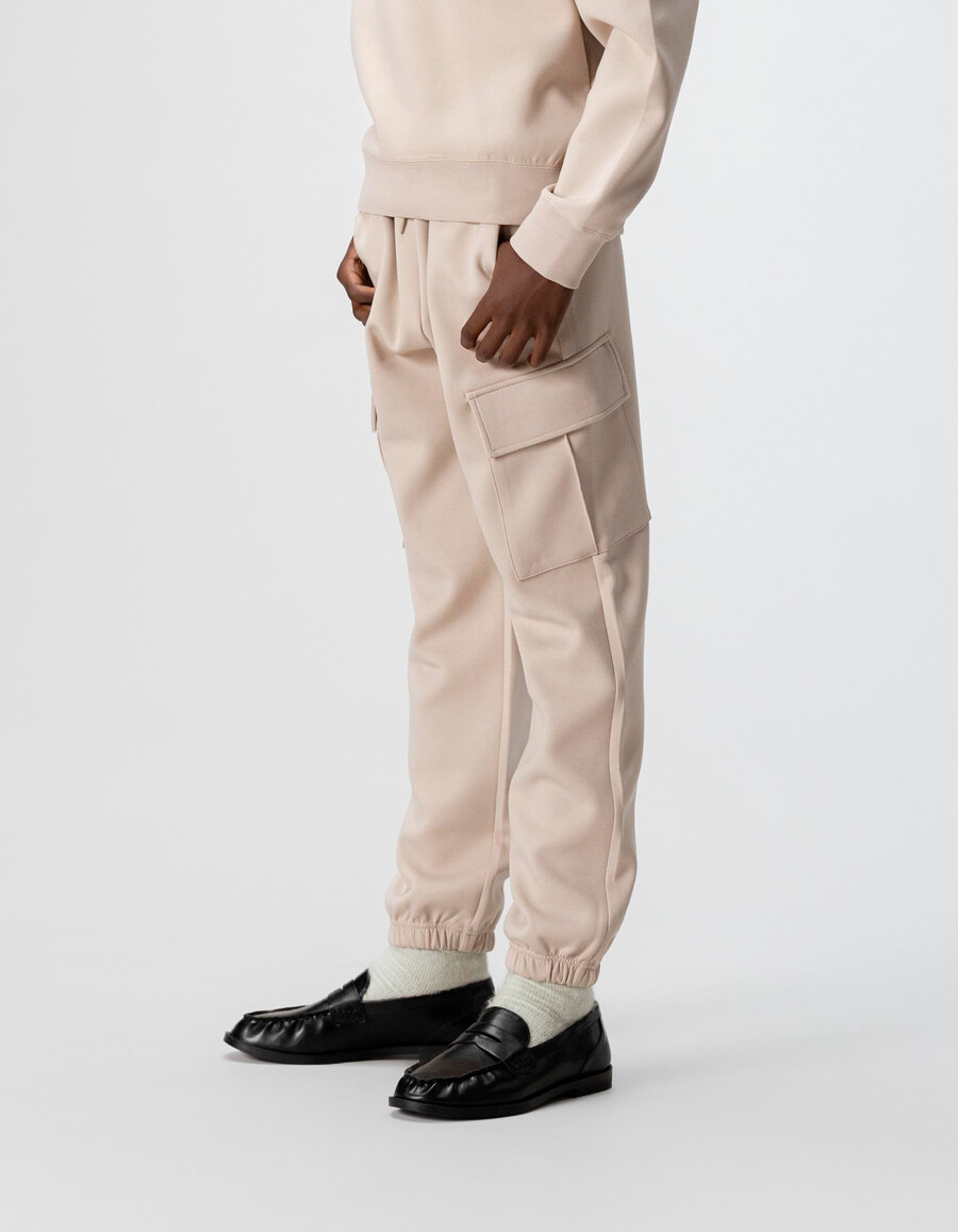 pantaloni cargo beige da bambino