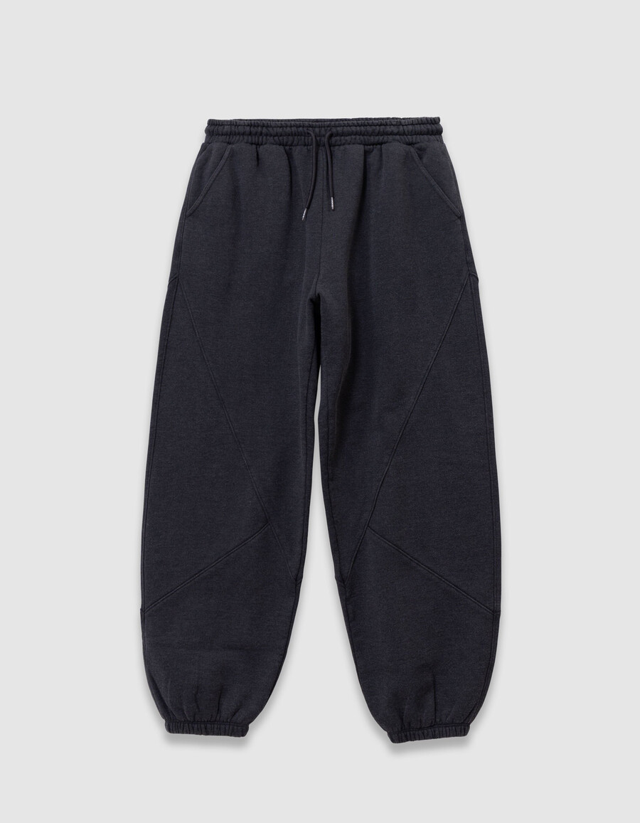 pantaloni da jogging grigi da bambino con ritagli posizionati
