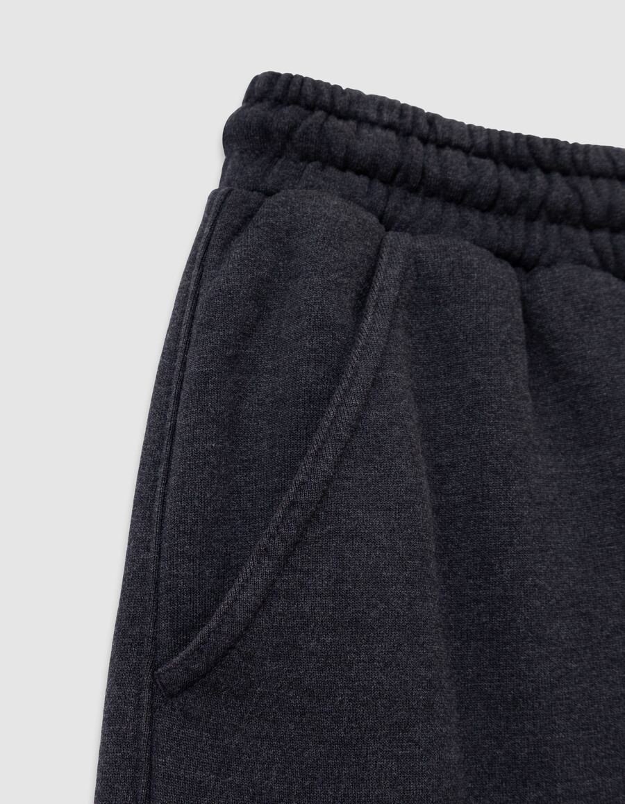 pantaloni da jogging grigi da bambino con ritagli posizionati