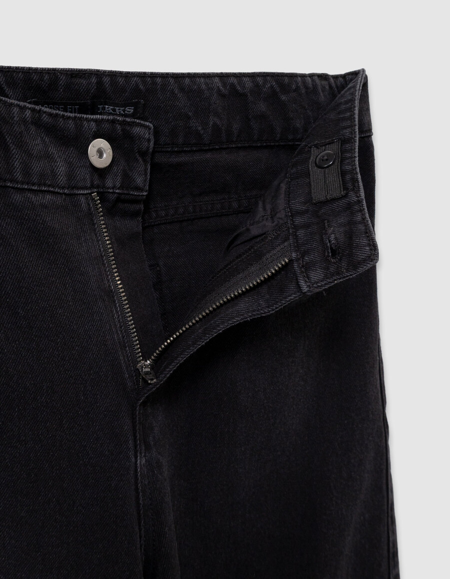 jeans larghi neri da ragazzo