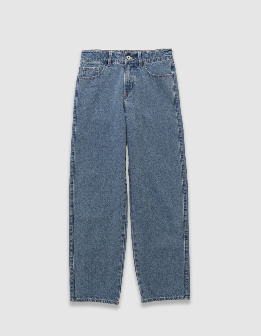 jeans larghi blu da ragazzo