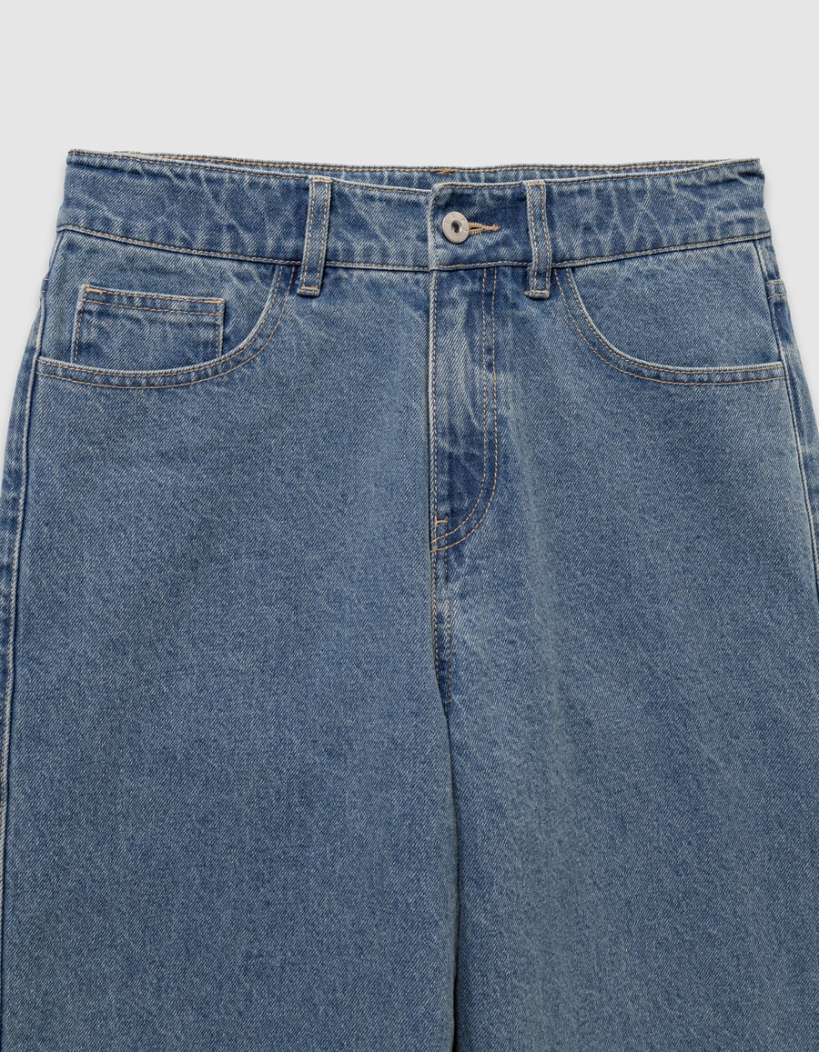 jeans larghi blu da ragazzo