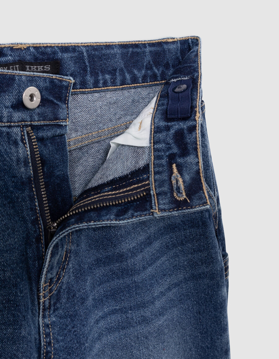 jeans larghi blu stile carpentiere per ragazzi