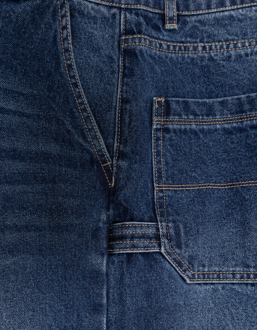 jeans larghi blu stile carpentiere per ragazzi